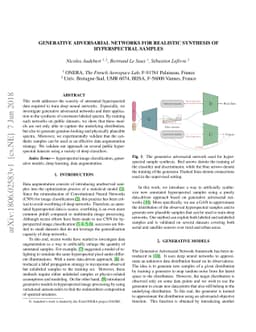 Generative Adversarial Networks for Realistic Synthesis of Hyperspectral
  Samples