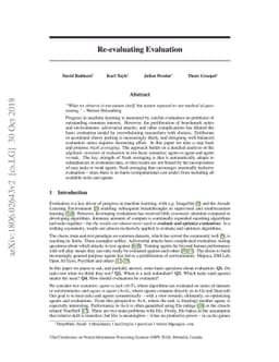 Re-evaluating Evaluation