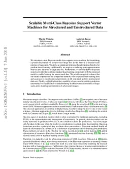 Scalable Multi-Class Bayesian Support Vector Machines for Structured and
  Unstructured Data