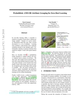 Probabilistic AND-OR Attribute Grouping for Zero-Shot Learning