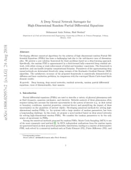 A Deep Neural Network Surrogate for High-Dimensional Random Partial
  Differential Equations