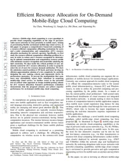 Efficient Resource Allocation for On-Demand Mobile-Edge Cloud Computing