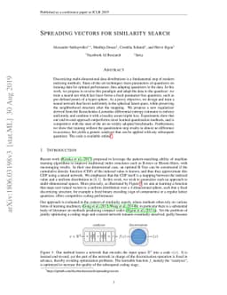 Spreading vectors for similarity search
