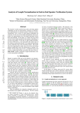 Analysis of Length Normalization in End-to-End Speaker Verification
  System