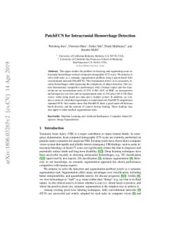 PatchFCN for Intracranial Hemorrhage Detection