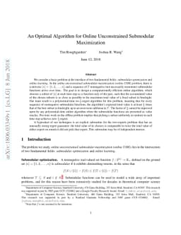 An Optimal Algorithm for Online Unconstrained Submodular Maximization