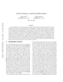 Greybox fuzzing as a contextual bandits problem