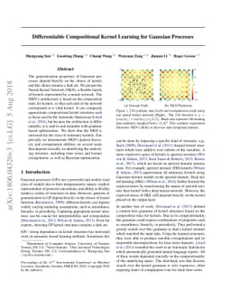 Differentiable Compositional Kernel Learning for Gaussian Processes