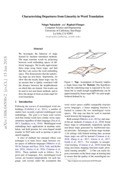 Characterizing Departures from Linearity in Word Translation