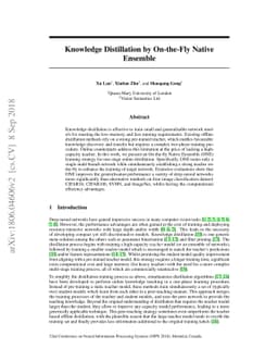 Knowledge Distillation by On-the-Fly Native Ensemble
