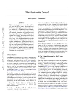 What About Applied Fairness?