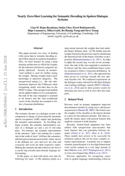 Nearly Zero-Shot Learning for Semantic Decoding in Spoken Dialogue
  Systems