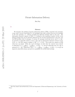 Private Information Delivery