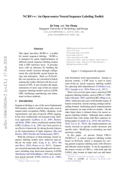 NCRF++: An Open-source Neural Sequence Labeling Toolkit