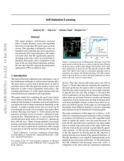 Self-Imitation Learning