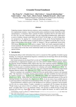Grounded Textual Entailment