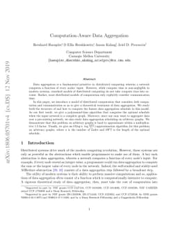 Computation-Aware Data Aggregation