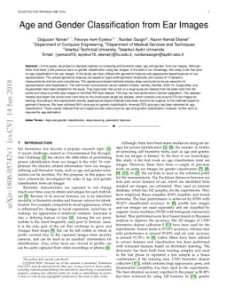Age and Gender Classification From Ear Images