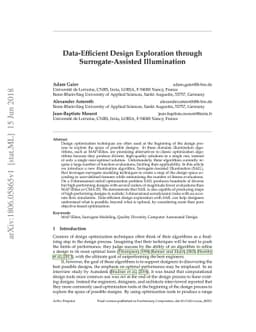 Data-Efficient Design Exploration through Surrogate-Assisted
  Illumination