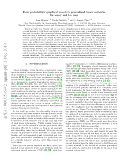 From probabilistic graphical models to generalized tensor networks for
  supervised learning