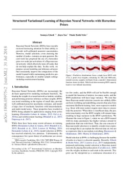 Structured Variational Learning of Bayesian Neural Networks with
  Horseshoe Priors