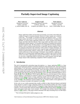 Partially-Supervised Image Captioning