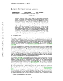 Latent Convolutional Models