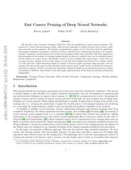 Fast Convex Pruning of Deep Neural Networks