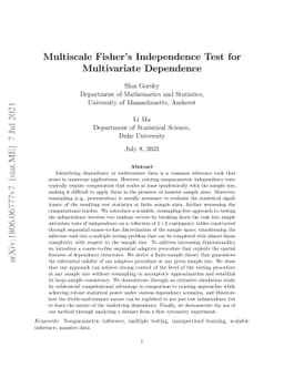 Multiscale Fisher's Independence Test for Multivariate Dependence