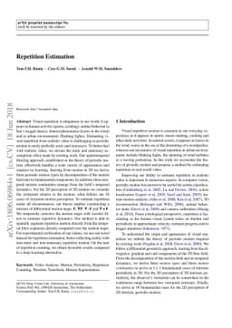 Repetition Estimation
