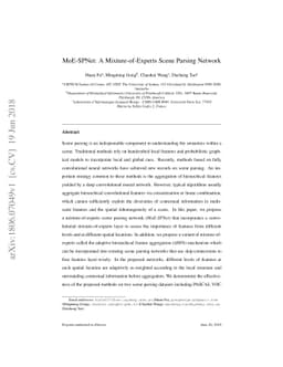 MoE-SPNet: A Mixture-of-Experts Scene Parsing Network