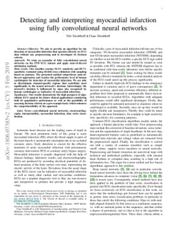 Detecting and interpreting myocardial infarction using fully
  convolutional neural networks