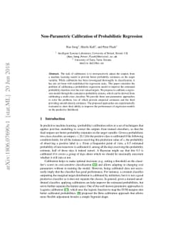 Non-Parametric Calibration of Probabilistic Regression