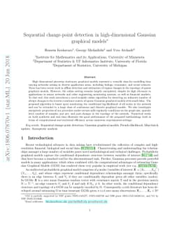 Sequential change-point detection in high-dimensional Gaussian graphical
  models