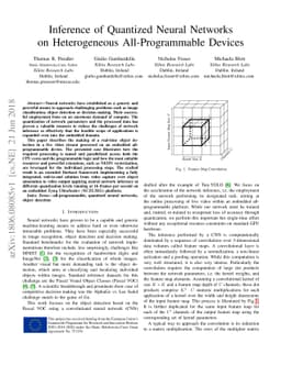 Inference of Quantized Neural Networks on Heterogeneous All-Programmable
  Devices