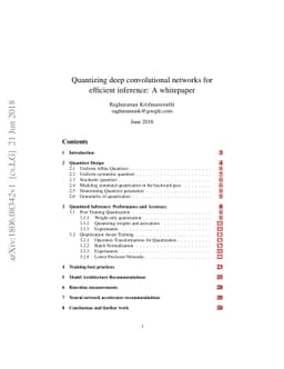 Quantizing deep convolutional networks for efficient inference: A
  whitepaper
