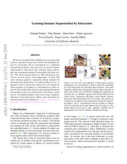 Learning Instance Segmentation by Interaction