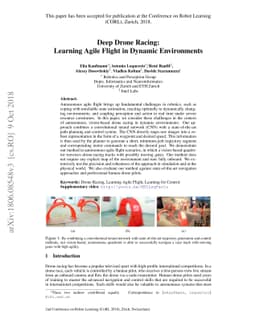 Deep Drone Racing: Learning Agile Flight in Dynamic Environments