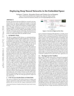 Deploying Deep Neural Networks in the Embedded Space