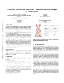 A Unified Model with Structured Output for Fashion Images Classification