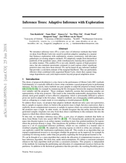 Inference Trees: Adaptive Inference with Exploration
