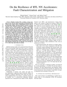 On the Resilience of RTL NN Accelerators: Fault Characterization and
  Mitigation