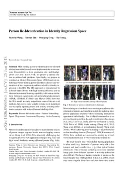 Person Re-Identification in Identity Regression Space