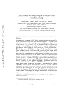 Cross-position Activity Recognition with Stratified Transfer Learning