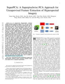 SuperPCA: A Superpixelwise PCA Approach for Unsupervised Feature
  Extraction of Hyperspectral Imagery