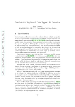 Conflict-free Replicated Data Types: An Overview