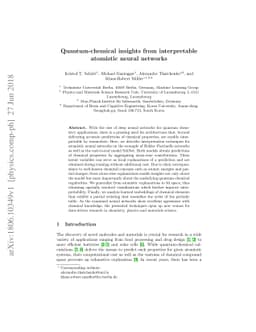 Quantum-chemical insights from interpretable atomistic neural networks