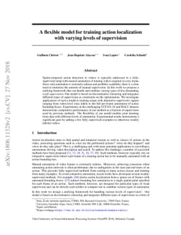 A flexible model for training action localization with varying levels of
  supervision