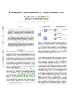 Knowledge-Based Distant Regularization in Learning Probabilistic Models