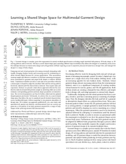 Learning a Shared Shape Space for Multimodal Garment Design